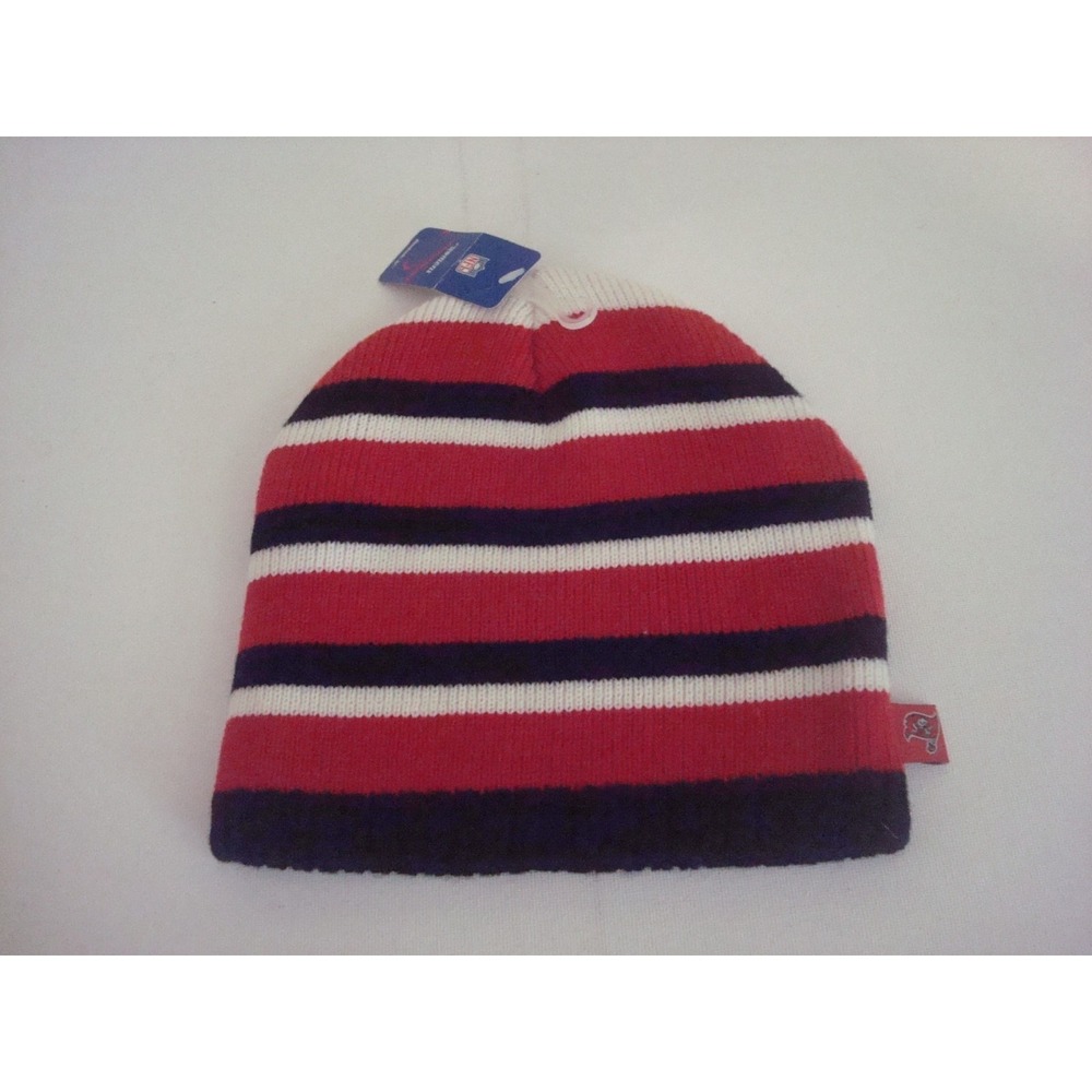 TAMPA BAY BUCCANEERS WOMENS BEANIE KNIT TOBOGGAN HAT CAP VINTAGE DEADSTOCK 03